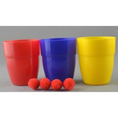 Renkli Kupalar ve Toplar Sihirbazlık Seti - Başlangıç Seviyesi Sihir Malzemesi