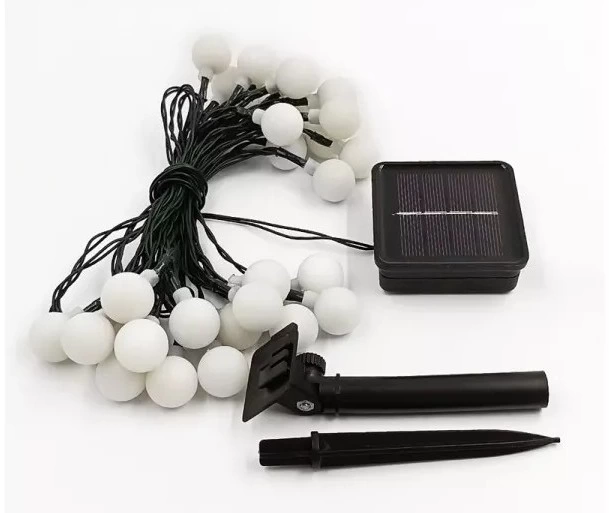 Solar 5m 28 Led Top Gün Işığı Siyah Kablolu