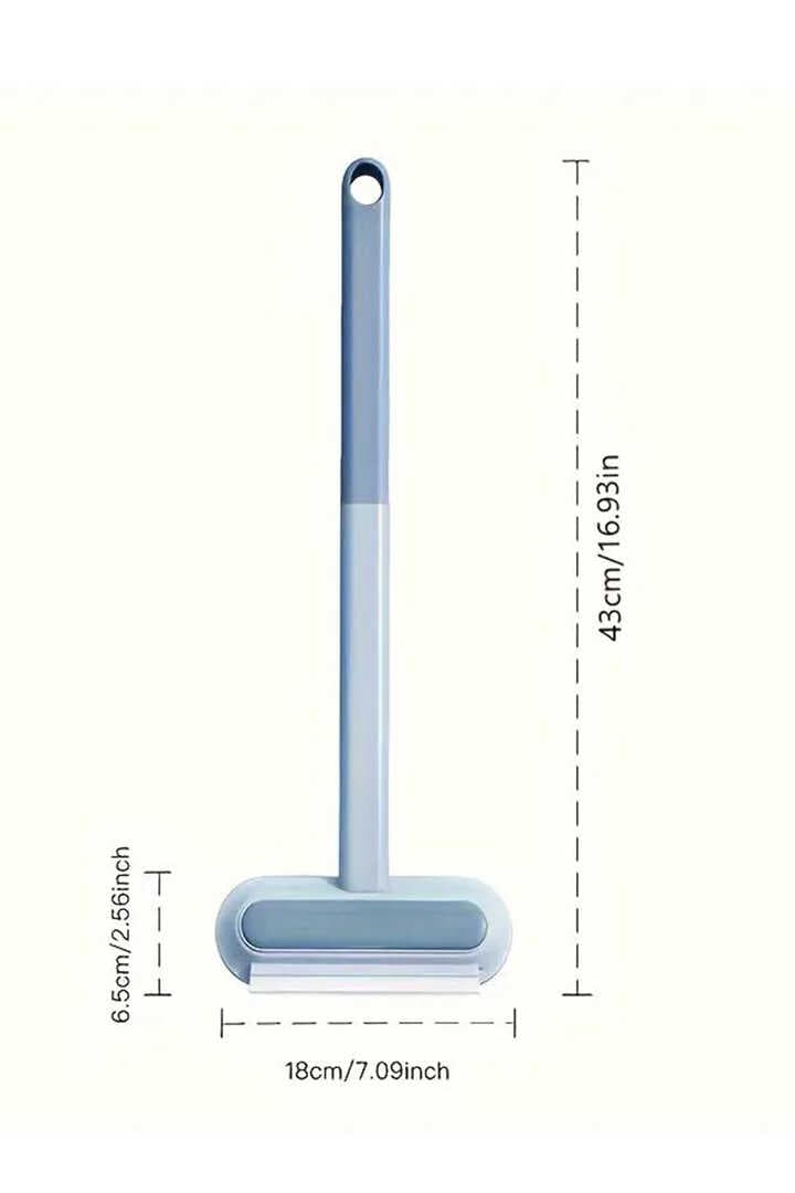 Çok Amaçlı Cam Silme Fırçası - Silikon Uçlu Çekçek - Dip Köşe Ara Temizlik Fırçası - Tüy Toplayıcı 4 in 1
