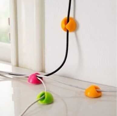 Nessiworld Siyah Beyaz Kablo Sabitleme Klipsi 10 lu