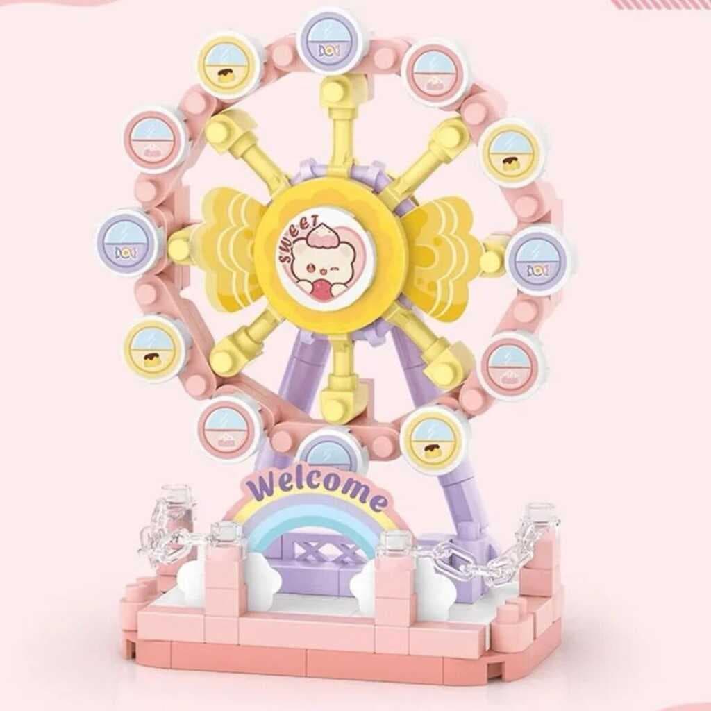 LZ-8631 DÖNME DOLAP 140 PARÇA BLOCK OYUNCAK MİNİ POŞET