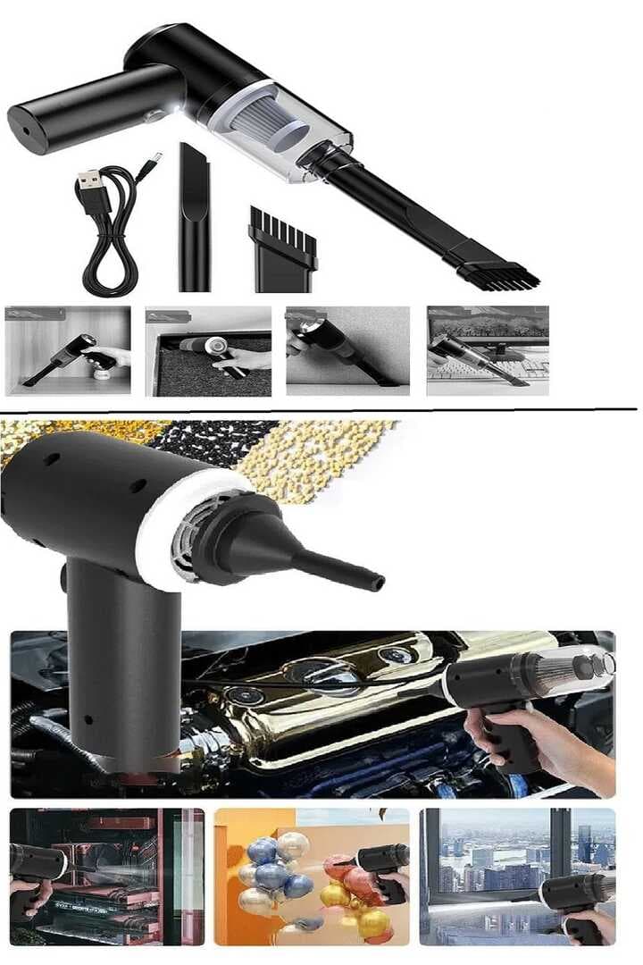 120 W Şarjlı El Süpürgesi Çekme – Üfleme Özellikli Ev Araba Klavye Süpürgesi (477477)