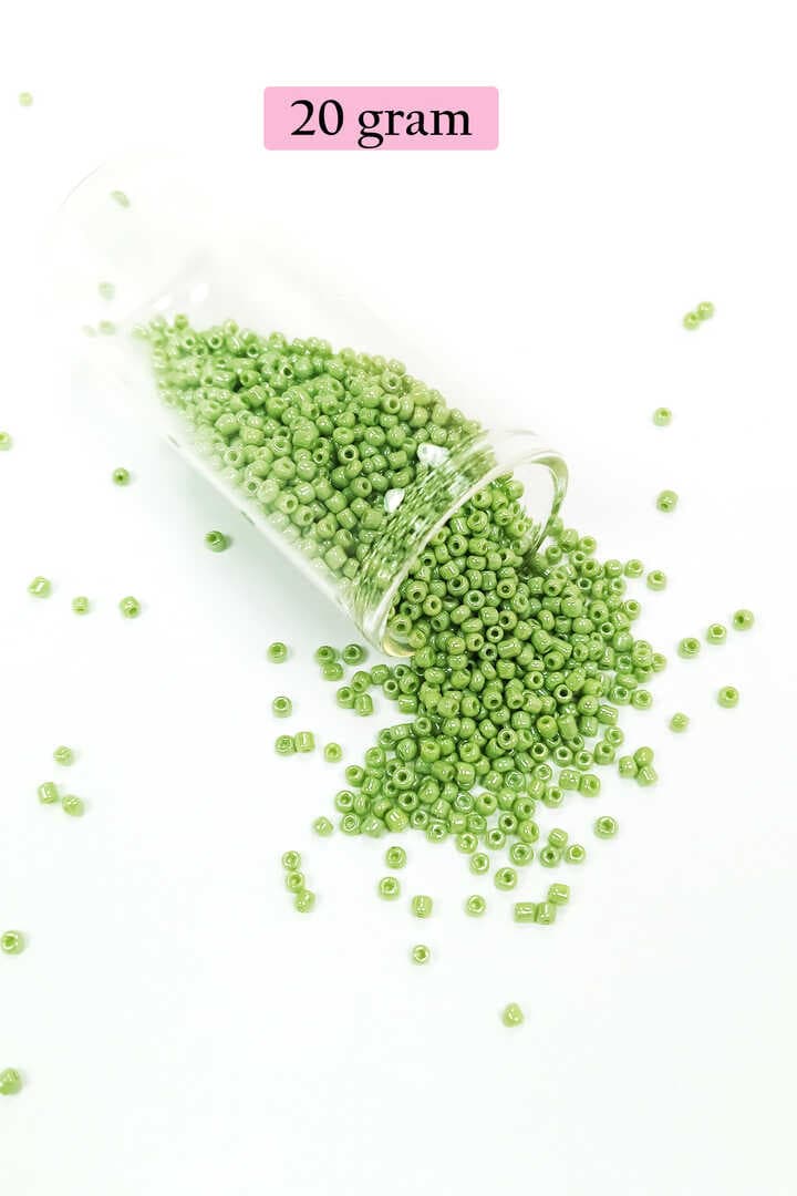 Dökme Cam Kum Boncuk (11/0) 2 mm - 4 Renk - Toplam 80 Gram -  BNC399