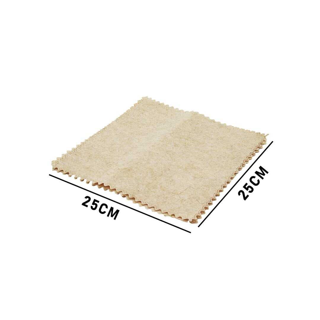 3 PCS 25X25CM YEŞİL LİF KABAK BİTİKİ ÜRETİMİ SAF DOĞAL TEMİZLİK BEZİ (5430)