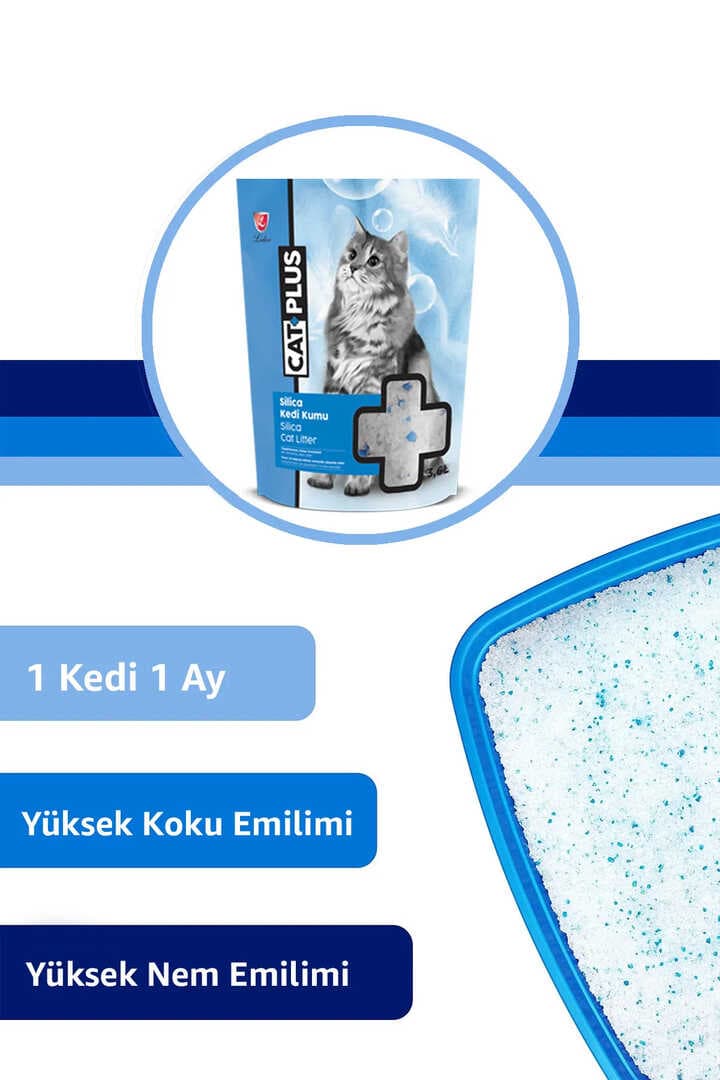 CatPlus Kristal Kedi Kumu 3,6 Lt x 9 Adet