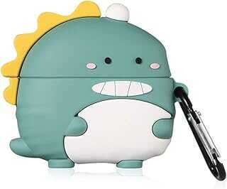 Microsonic Huawei FreeBuds Pro için Kılıf Cartoon Figürlü Silikon Crtn-Fgr-Ct-Dnzr-Ysl [FreeBuds Pro ile Uyumlu Kılıf - Açık Yeşil]