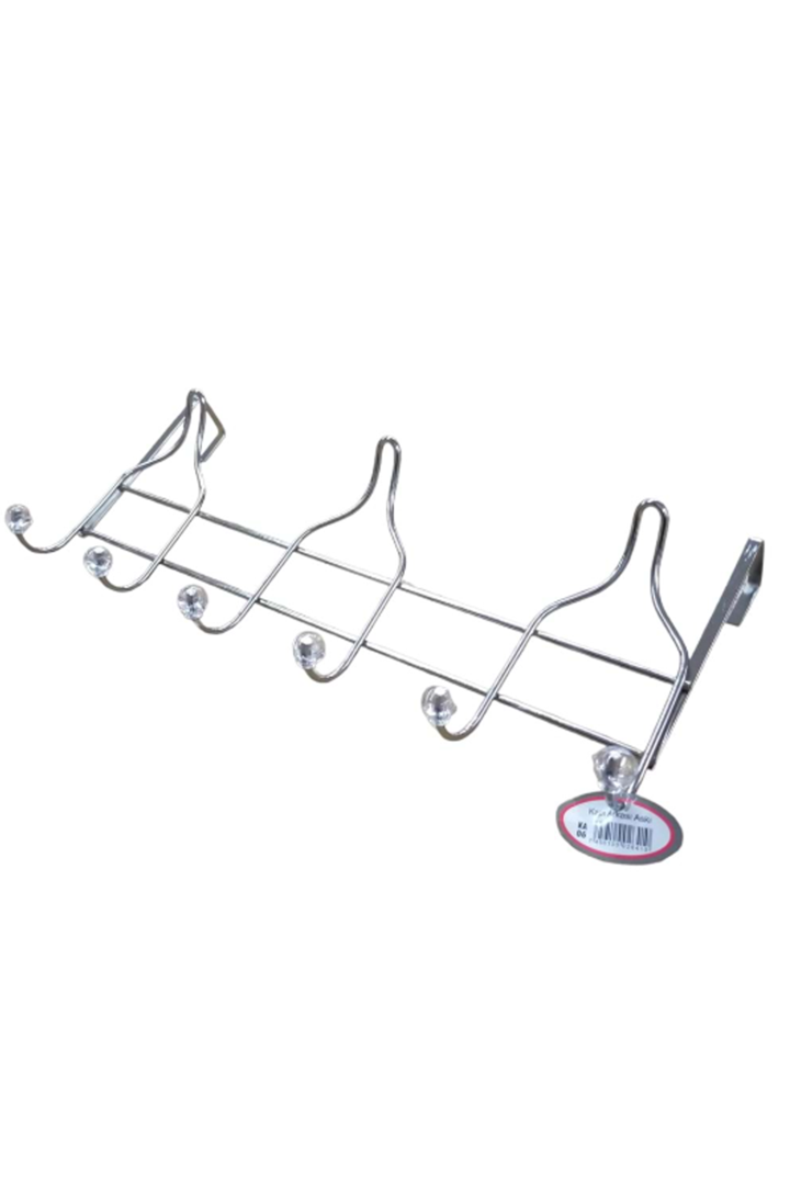 Enfa Amerikan Kapı Arkası Askı 6Lı - Krom Royaleks-KA-06