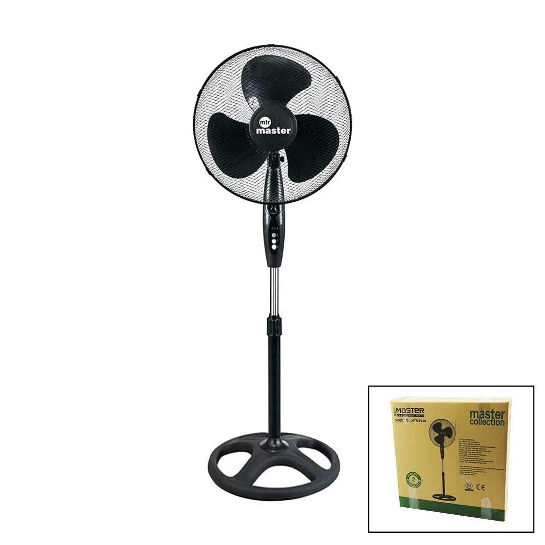 16 İNÇ EV TİPİ AYAKLI VANTİLATÖR 45W - 90 DERECE - 3 PLS PERVANE - 3 KADEME HIZ  MTR-F150 (5430)