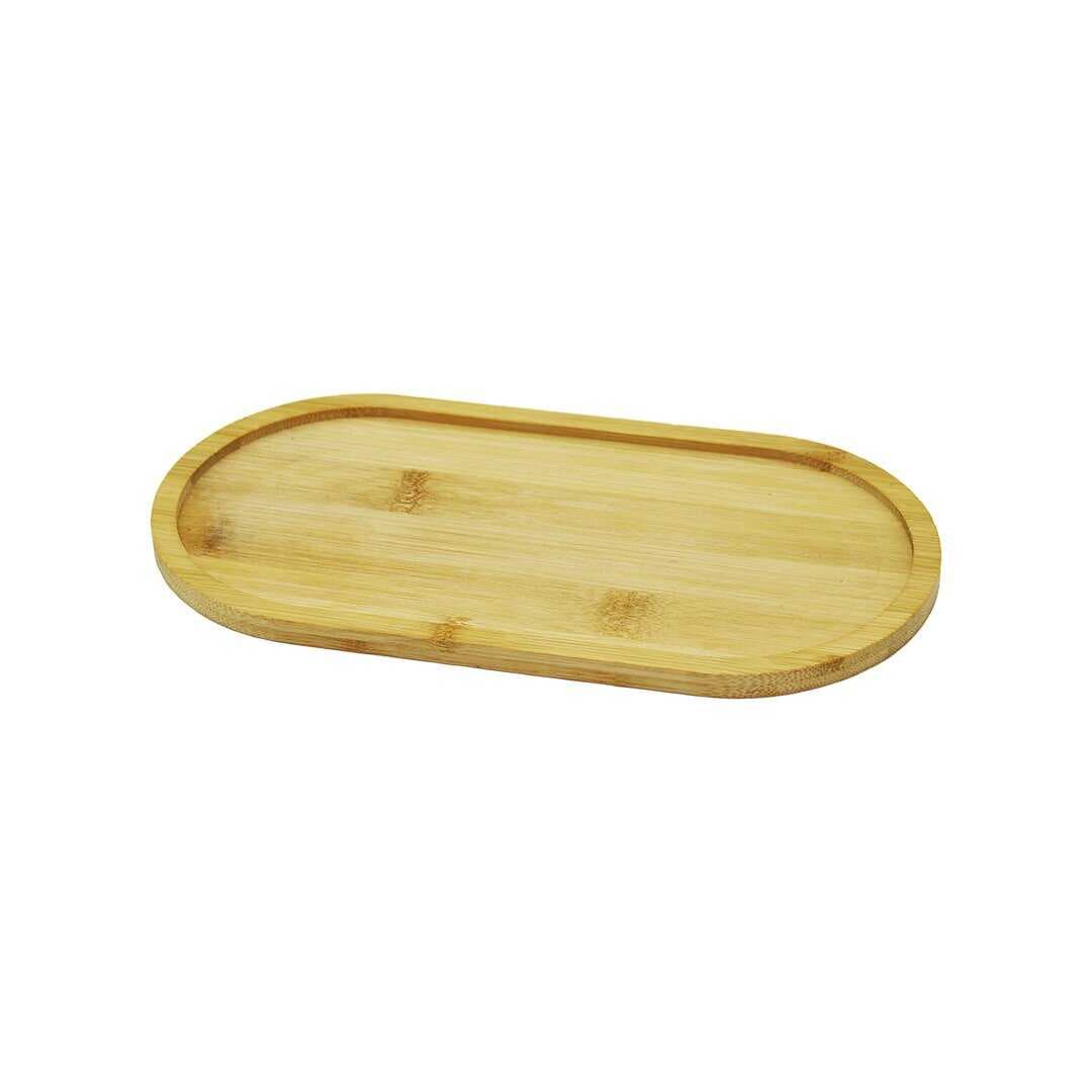 OVAL AHŞAP BAMBU YAĞDANLIK ALTLIK 12X23CM (5430)
