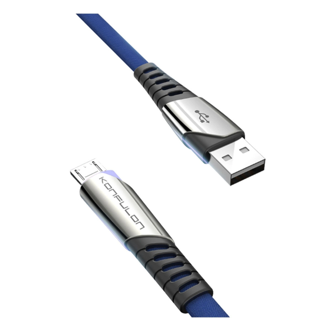 Dc16 Micro Usb Kablo 1m 2.4a - Mavi