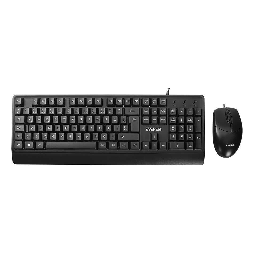 USB KABLOLU KLAVYE - MOUSE SET Q KLAVYE 3D - 1200DPI MOUSE (5430)