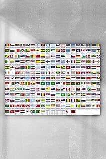 (9159) Ülke Bayrakları Eğitim Posteri (40x60cm)