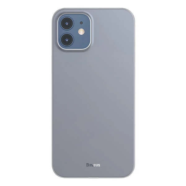 Baseus Wing Case İPhone 12 6.1 Kılıf Ultra İnce Lux Mat Şeffaf Kılıf-(5775)