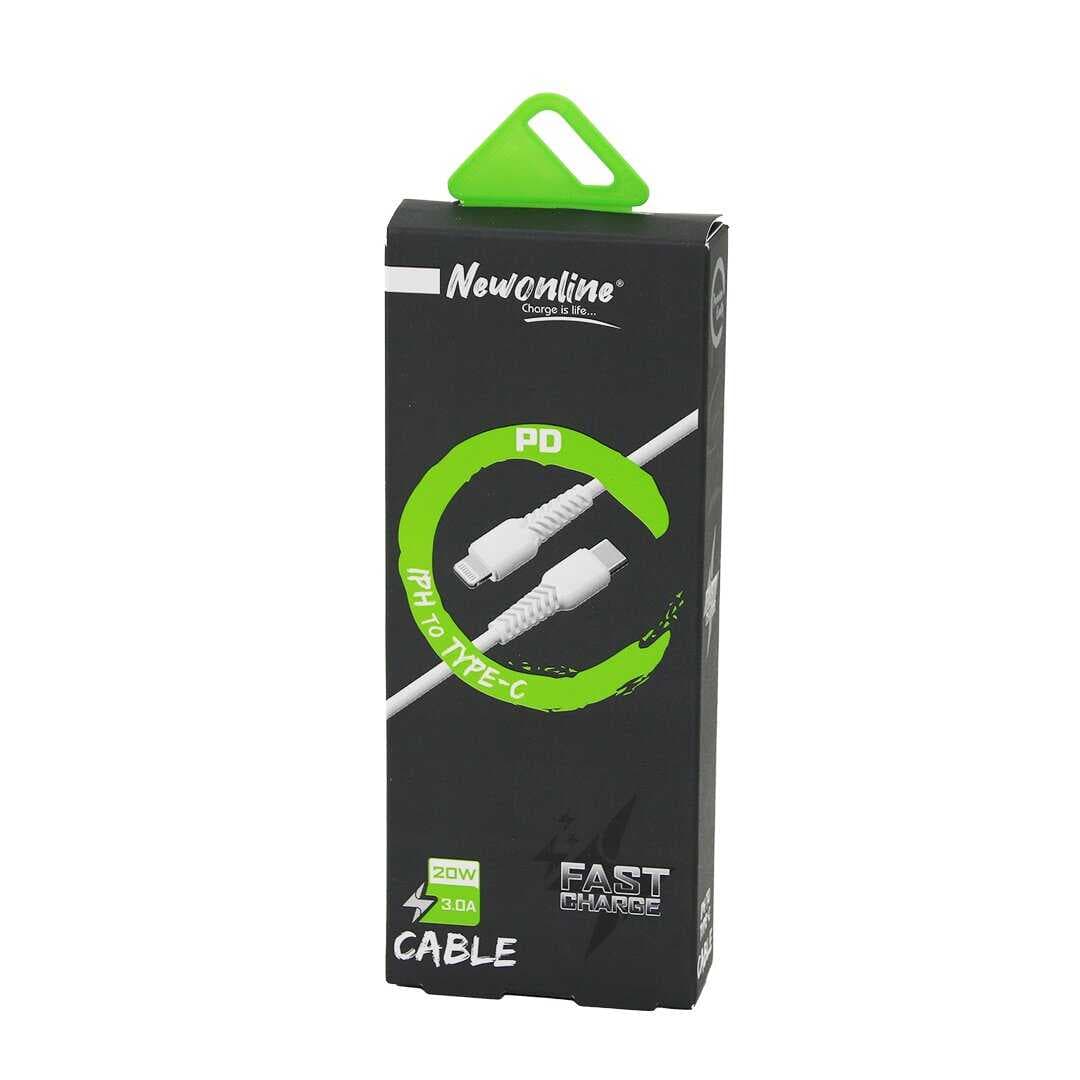 TYPE-C - IPHONE HIZLI CEP TELEFON - DATA ŞARJ KABLOSU 20W 3.0A - 1MT NW-01617 (4767)