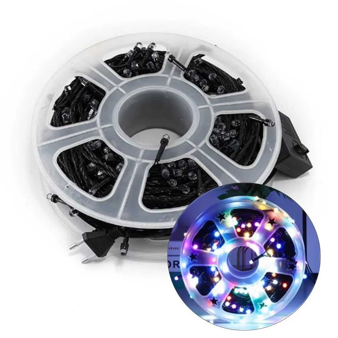 Renkli Vip Profesyonel 25 Metre Renkli LED Işık 220V Fişli Renkli (5430)