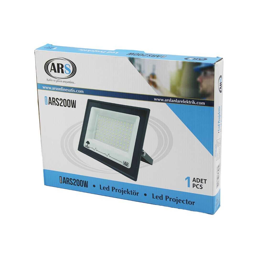 TEKLİ 200W LED PROJEKTÖR  29X22CM AYDINLATMA AÇISI: 120 DERECE 50.000 SAAT ÖMÜR MODEL-ARS200W (5430)