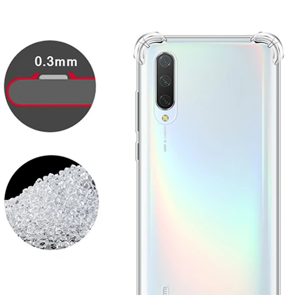 ALLY Xiaomi Mi 10 5G Anti-Drop Shockproof Darbe Emici Silikon Kılıf-(5775)