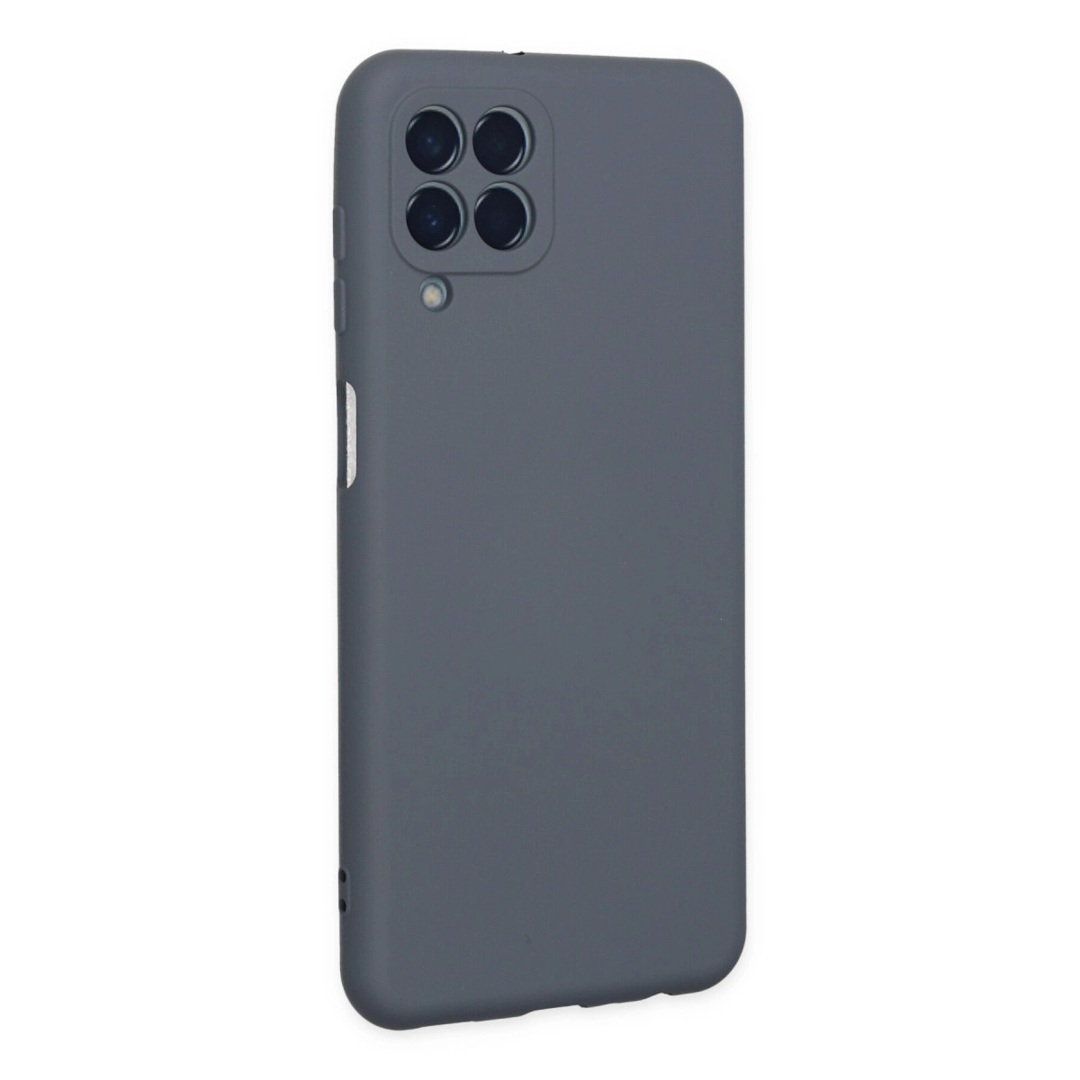 Samsung Galaxy M33 Kılıf Nano İçi Kadife Silikon - Gri