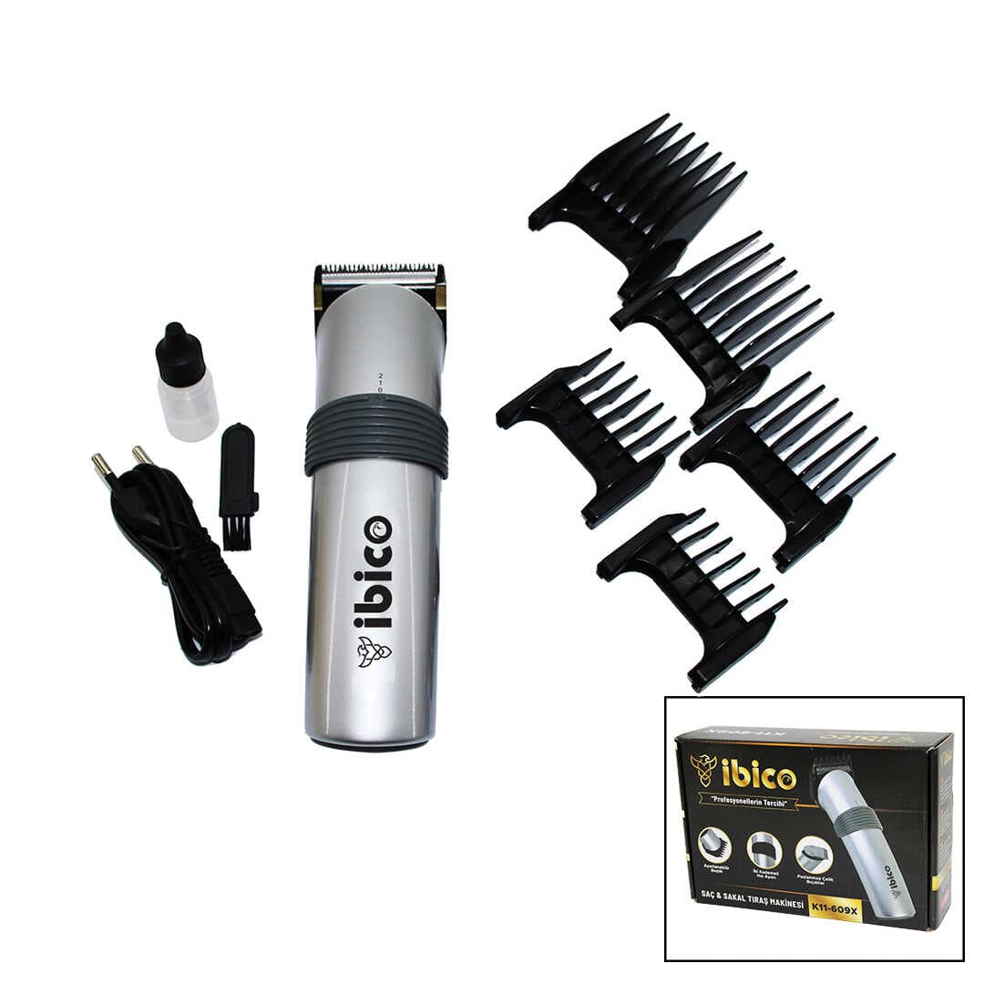 SAÇ - SAKAL KESME TRAŞ MAKİNESİ FİŞ ŞARJLI - 2 KADEMELİ HIZ AYARI (5430)