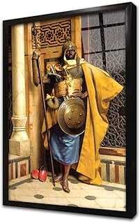 Harem Ağası Ludwig Deutsch Çerçeveli Cam Tablo 20x30 cm CB21094