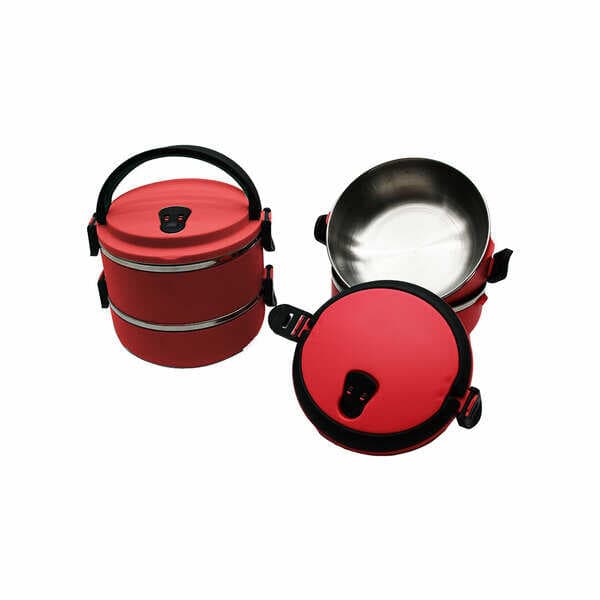 Sefer Tası Yemek Termosu Saklama Kabı Termosu 2li - Koyu Pembe (5430)