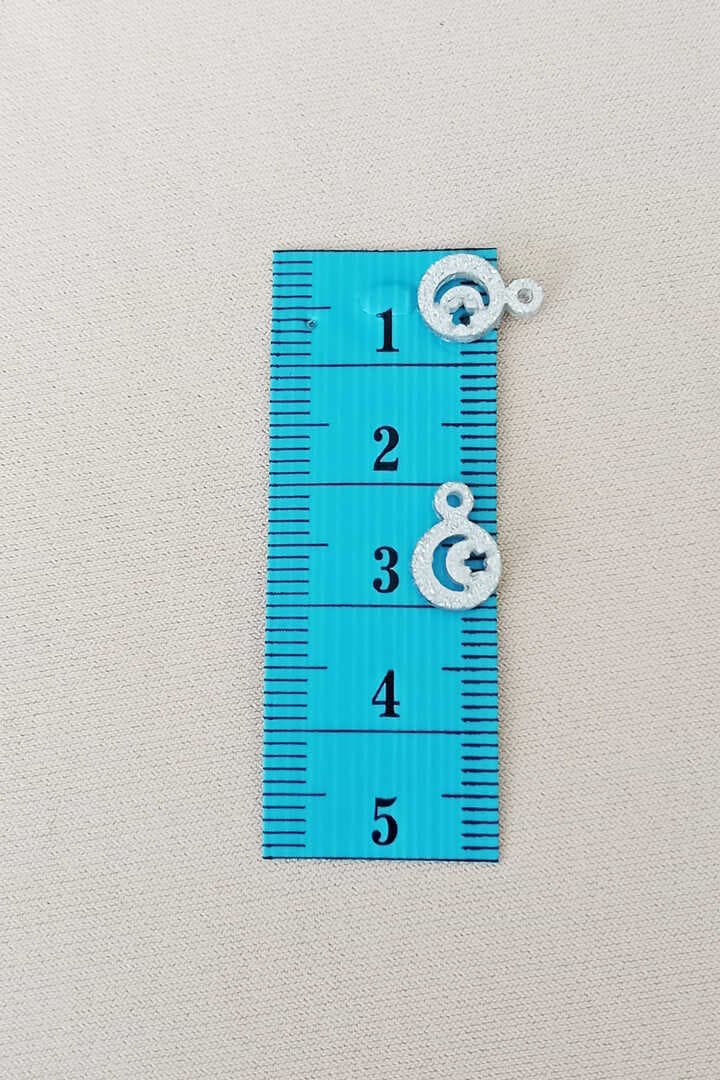 Oya Abiye Bileklik Kolye Pleksi Metalik Plastik Pul Gümüş Renk 24 gram 300 adet - BNC576