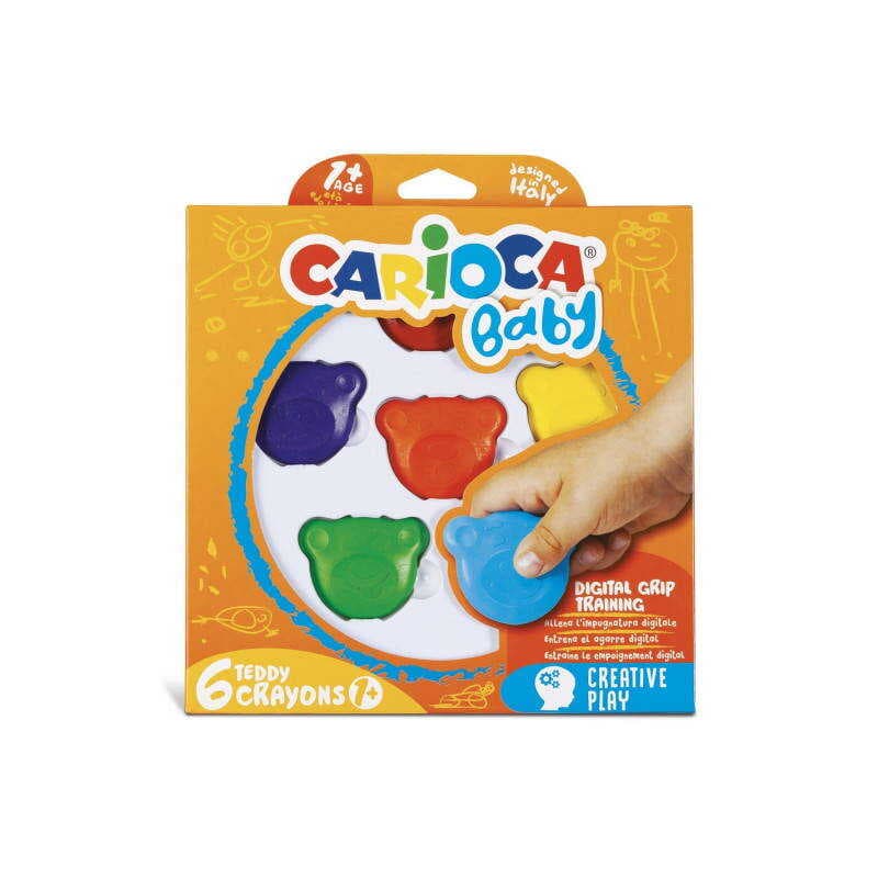 CARİOCA TEDDY BEBEK CRAYONS 6LI +1 YAŞ