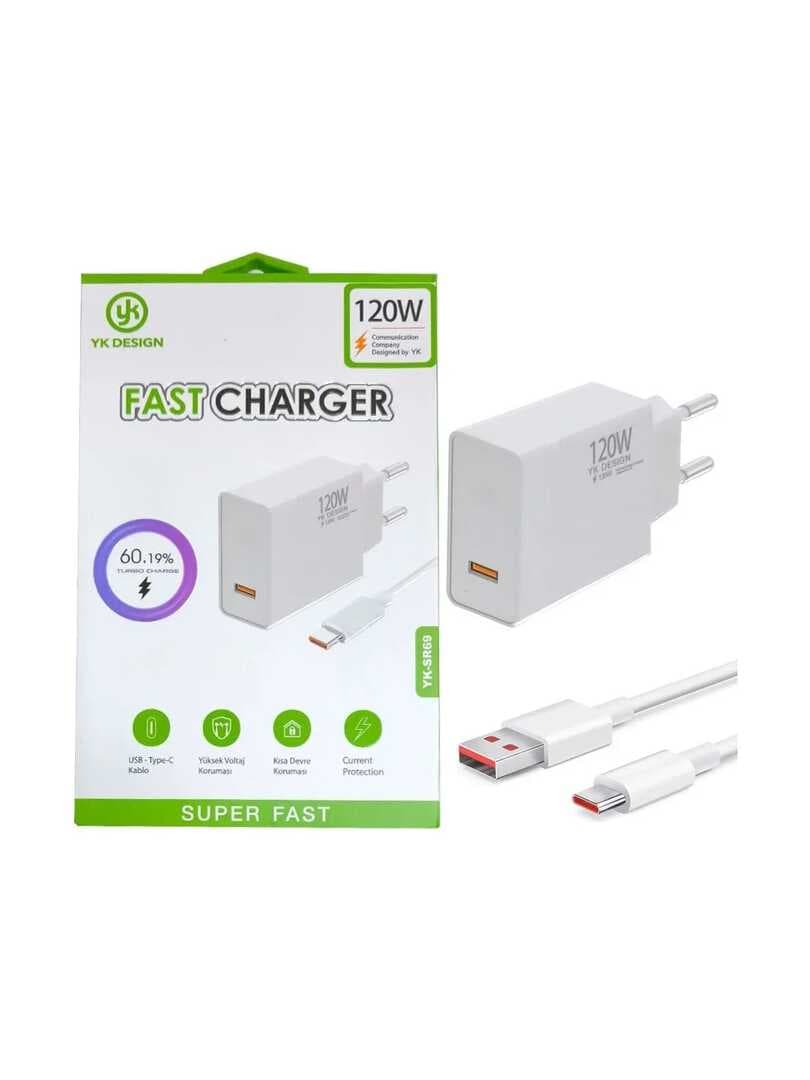 120W Süper Hızlı Şarj Cihazı - USB Type-C (5430)