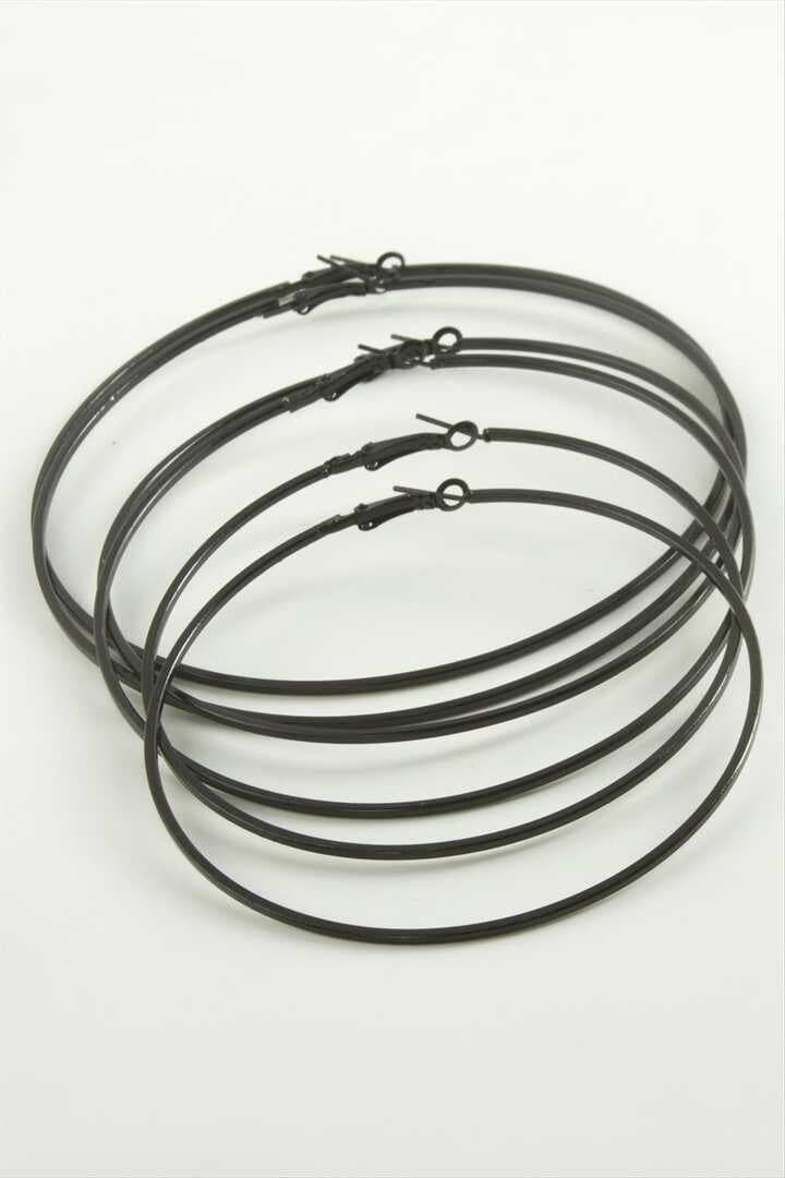 Ezme Metal Halka Küpe 6 Adet