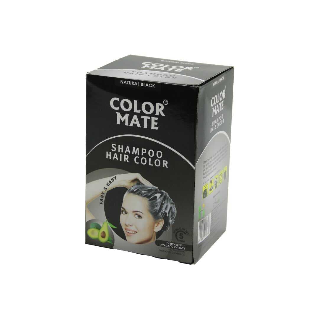 COLOR MATE 10PCS SİYAH SAÇ BOYAMA ŞAMPUANI (5430)