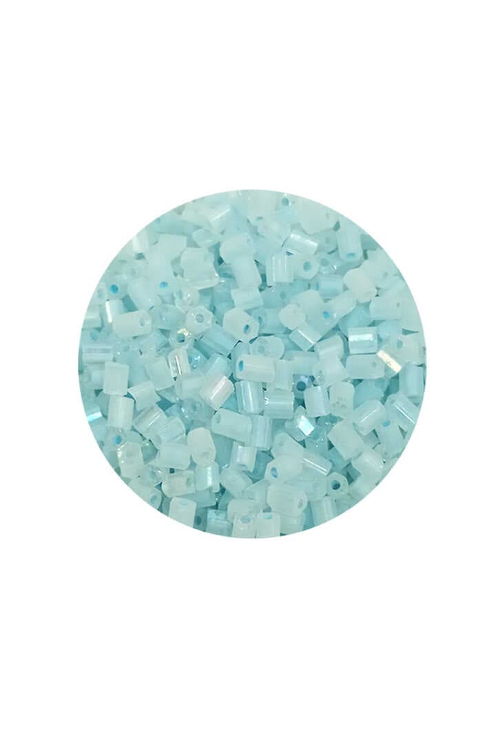 Kesme Cam Boncuk 2mm - 60 Gram - Maz Buz Mavi - BNC369