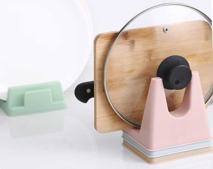 Tencere Kapağı ve Kesme Tahtası Tutucu Mutfak Standı (5430)