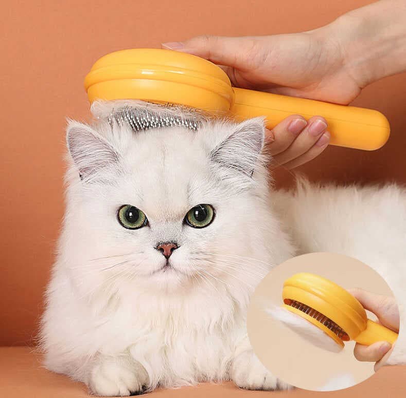 Hamburger Şekilli Otomatik Temizlenen Evcil Hayvan Fırçası (5430)