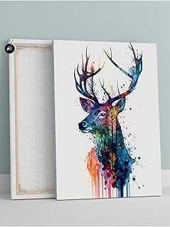 (946) Geyik Doğası Hayva Kavas Tablo 40 x 60