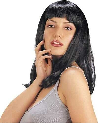 NessiWorld Siyah Renk Uzun Parti Peruğu
