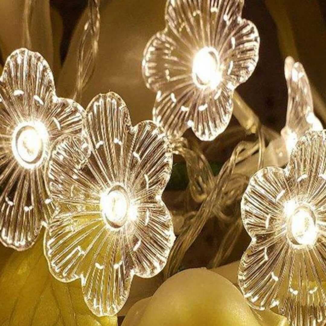 Çiçek Desenli 3.5 Metre USB LED Işık – 20 LED’li Dekoratif Ortam Aydınlatması (5430)