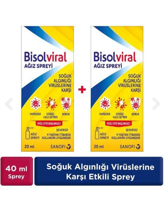 Bisolviral Ağız Spreyi 20 ML X 2 ADET