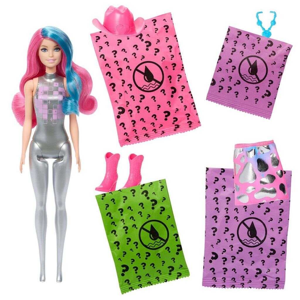 Nessiworld JCP01 Barbie Color Reveal - Renk Değiştiren Sürpriz Barbie Disco Star Serisi