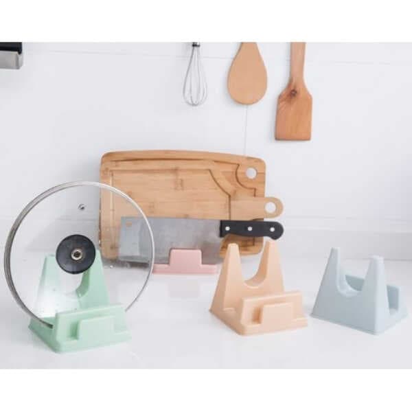 Tencere Kapağı ve Kesme Tahtası Tutucu Mutfak Standı