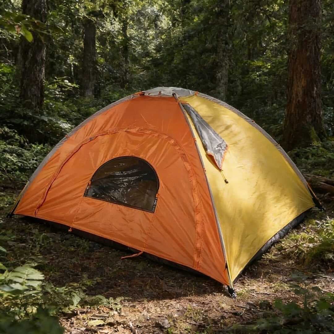 4 Kişilik Yarı Otomatik Kamp Çadırı – Suya Dayanıklı, Hızlı Kurulumlu Outdoor Aile Çadırı, Doğa, Kamp ve Piknik 200x200x135 cm (5430)