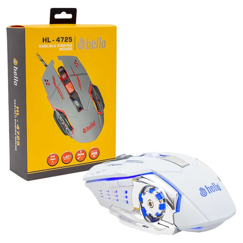HELLO HL-4725 KABLOLU OYUNCU GAMING MOUSE (4767)