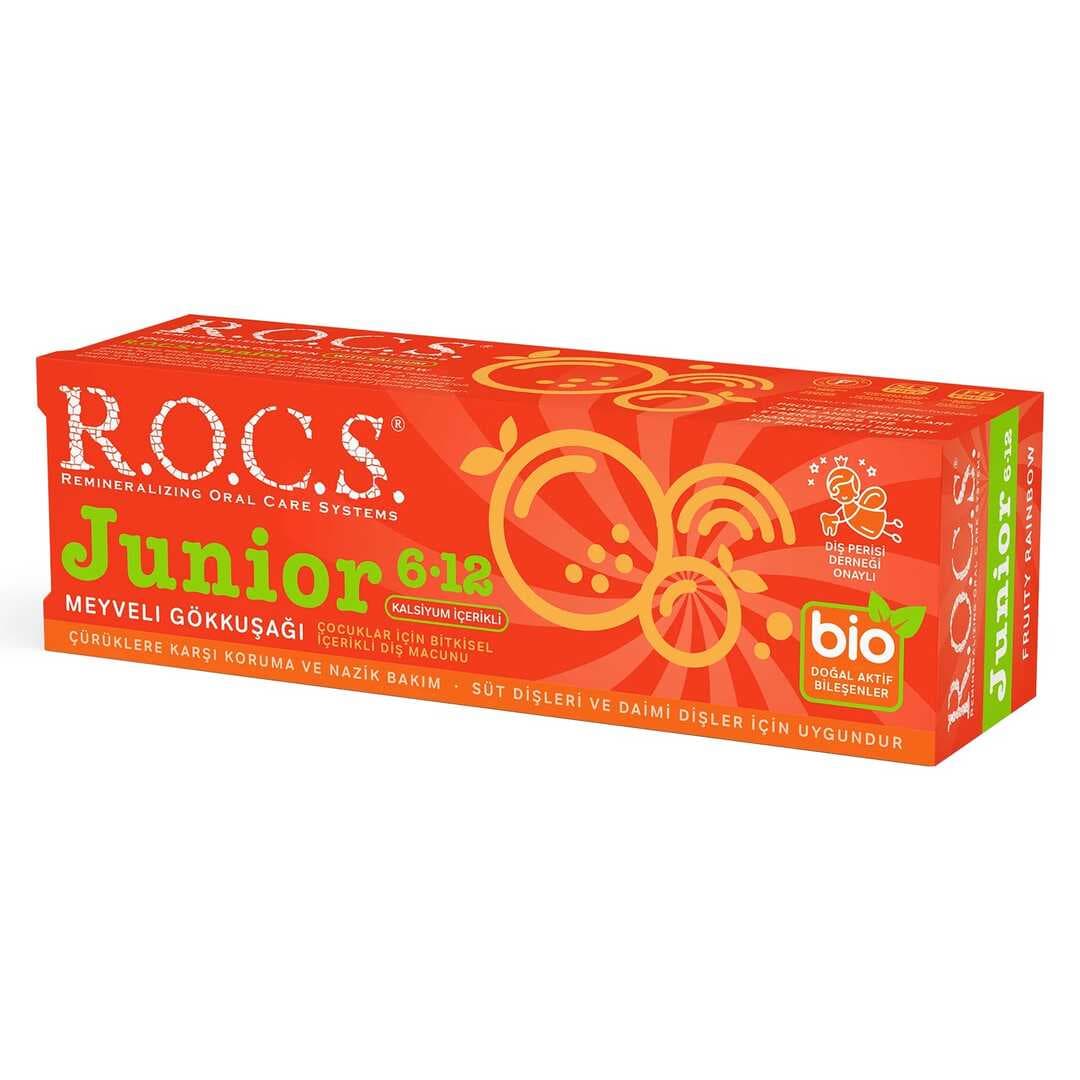 R.O.C.S. Junior Diş Macunu 6-12 Yaş 60 ml Meyveli Gökkuşağı