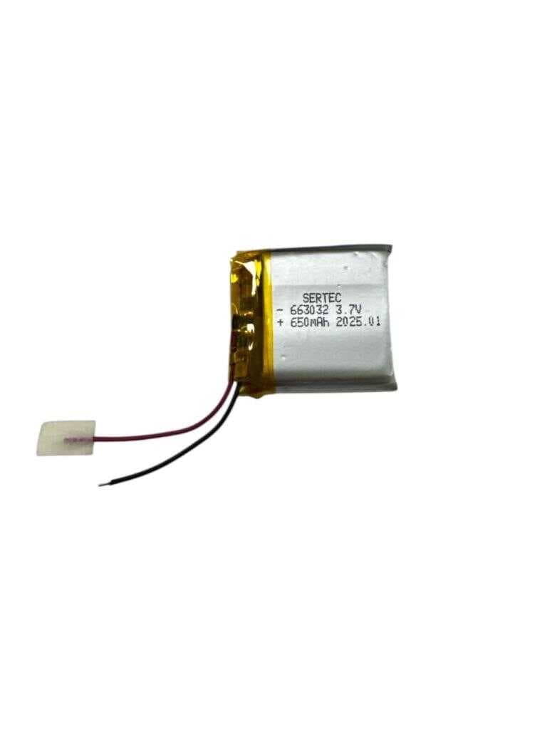 663032 3.7V 650mAh Li-Polymer Pil Devreli/1.5A (477477)