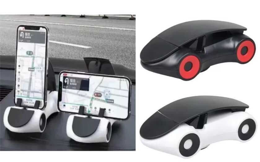 Araba Tasarımlı Araç İçi Telefon Tutucu 360 Dönebilen Ayarlı (5430)