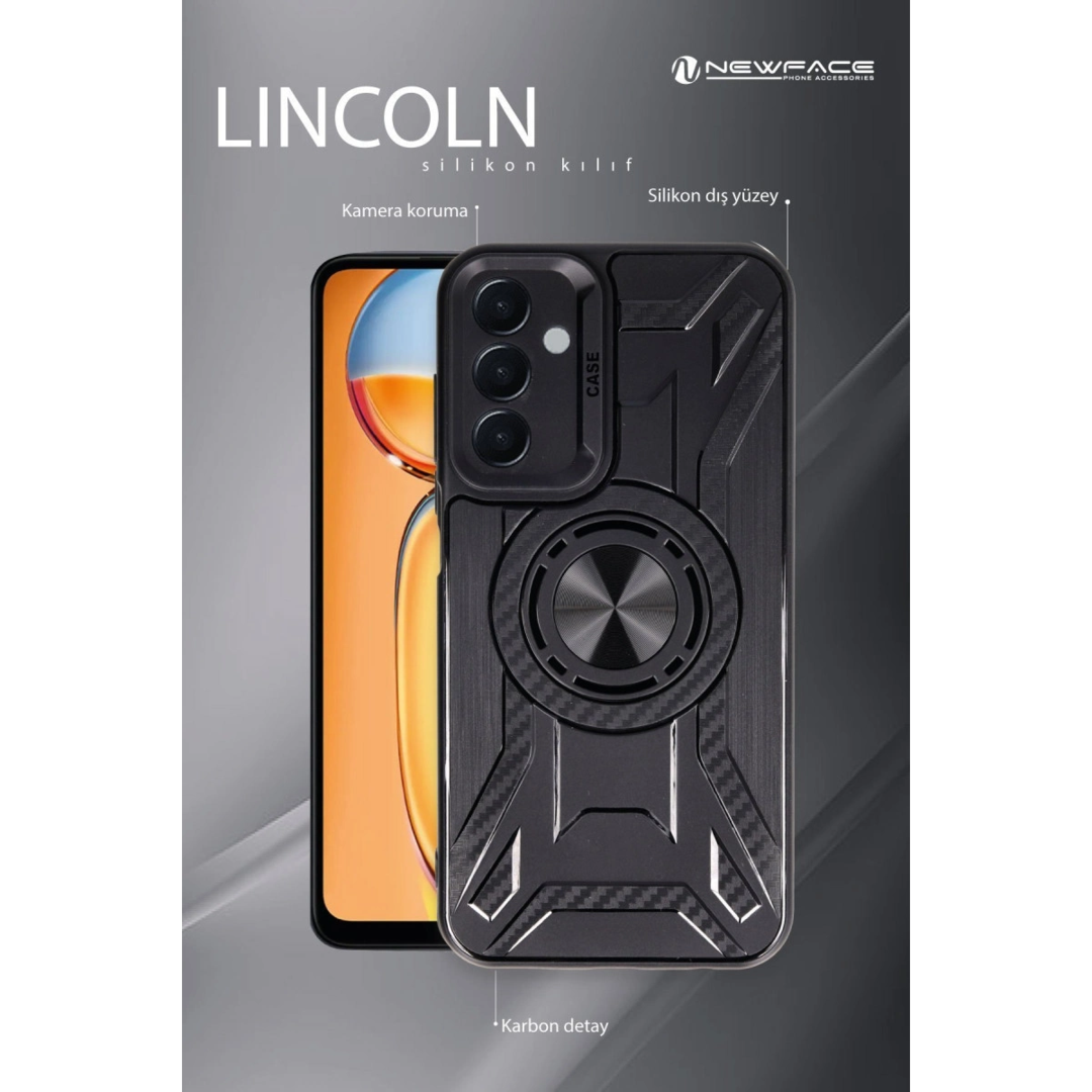 Xiaomi Redmi 13c Kılıf Lincoln Silikon - Siyah