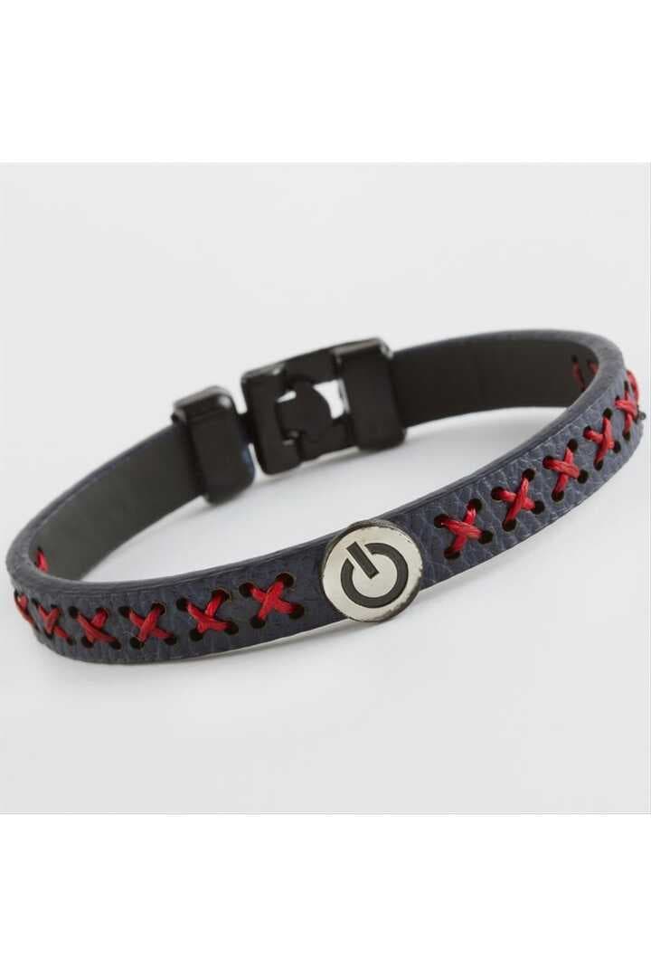 Kapatma Tuş Desenli Kaliteli Suni Deri Bileklik