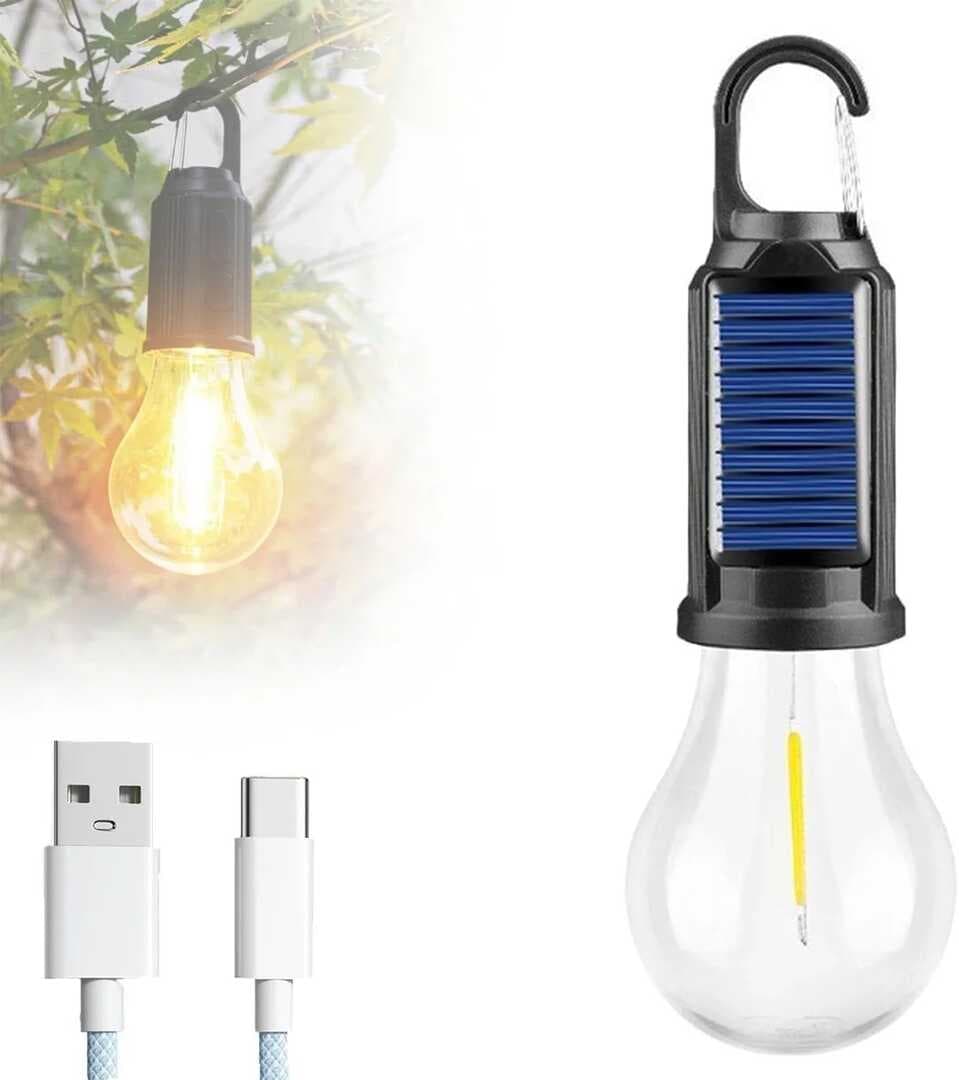 Solar Güneş Enerjili Led Ampul 3 Modlu Uzaktan Kumandalı Solar Camping Lamp (5430)