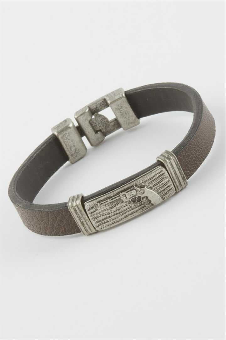 Silah Suni Deri Bileklik