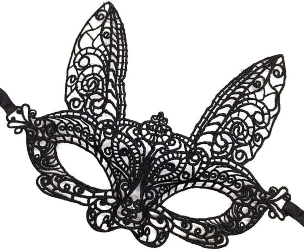 Nessiworld Siyah Renk Dantel Kesim Dantel İşlemeli Balo Parti Maskesi 7 No