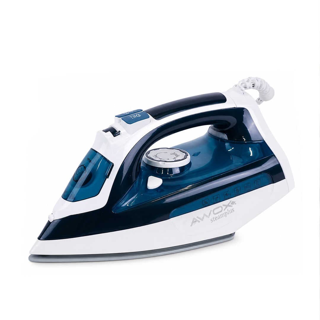 KOYU MAVİ - BEYAZ BUHARLI ÜTÜ SERAMİK TABAN - 360° HAREKETLİ KABLO - BUHAR AYARLAMA 2100W STEAMPLUS-1716 (5430)